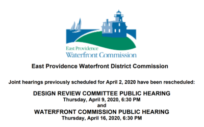 NOTICE, RE: Certified Mailing for April Waterfront Commission Meetings